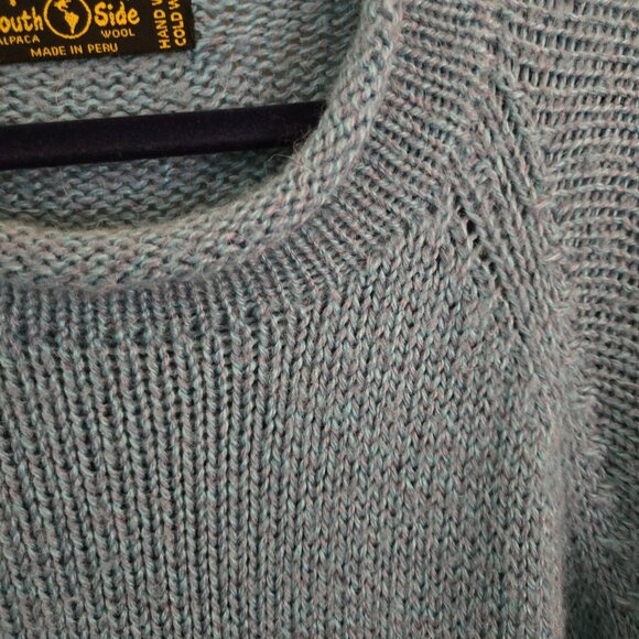 American Southside Alpaca Roll Neck Pullover Sweater Tunic One Size - Picture 3 of 4